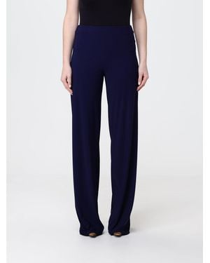 Maliparmi High-Waisted Wide-Leg Jersey Pants - Blue