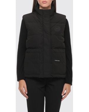 Canada Goose Chaleco Legacy Acolchado De Nylon Con Cuello Alto - Negro