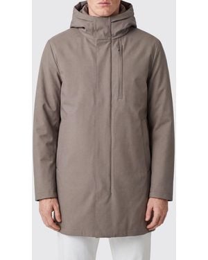 DUNO Parka Hasta La Rodilla En Mezcla De Viscosa Con Capucha Acolchada - Marrón