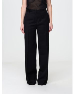 Fendi Hoch Taillierte Palazzo-Hose Aus Schurwolle Von - Schwarz