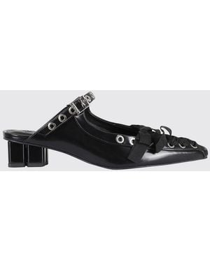 Ganni Eyelets Mules Aus Oleatex - Weiß