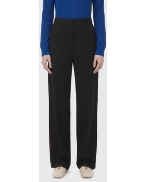 Loewe Schneiderhose Mit Geradem Bein Und Hoher Taille Aus Wollmischung - Blau