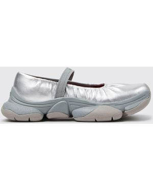 Camper Karst 2 Mary Jane-Sneaker Aus Laminiertem Leder Mit Vibram-Sohle - Weiß