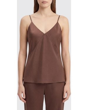 forte_forte Classic Satin Top - Purple