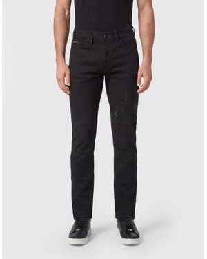 Philipp Plein Dragon Strass Skinny Fit Jeans - Black