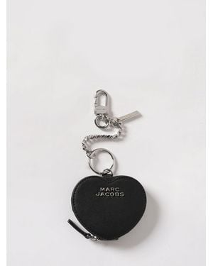 Marc Jacobs Llavero De Piel - Blanco