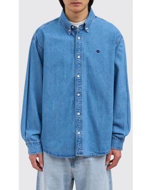 Carhartt Camicia L/ Lucas Shirt Cotton Denim - Blue