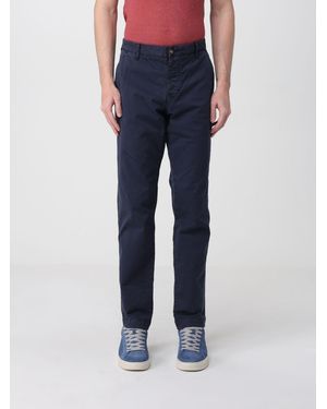 Blauer Stretch Cotton Chino Pants - Blue