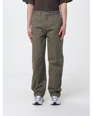 Obey Cotton Wide-Leg Trousers - Green