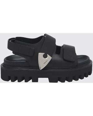 サンダル ALEXANDER MCQUEEN Men Sandals 809947WHACD1000 BLACK Alexander Mcqueen Sandals - Black | Wanan Luxury
