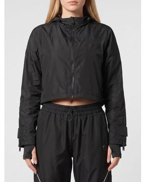 Philipp Plein Hooded Stretch Nylon Windbreaker - Black
