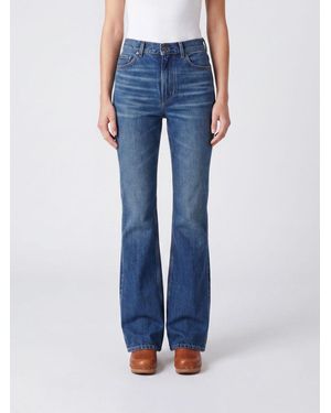 Chloé ChloÉ High-Waisted Five-Pocket Flared Jeans - Blue