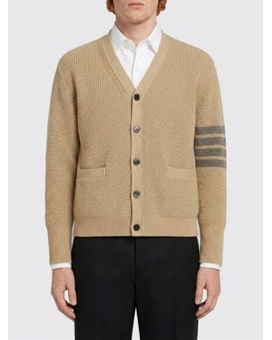 Thom Browne Cotton Cardigan - Natural