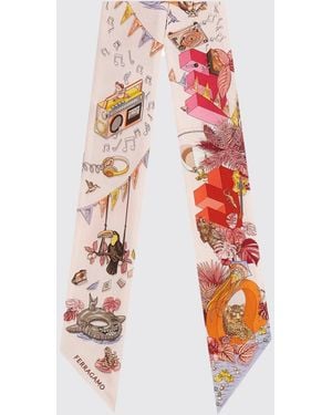 Ferragamo Sciarpa Donna - Bianco