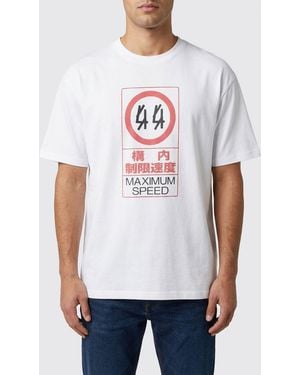 44 Label Group Maxi Logo Cotton T-Shirt - White