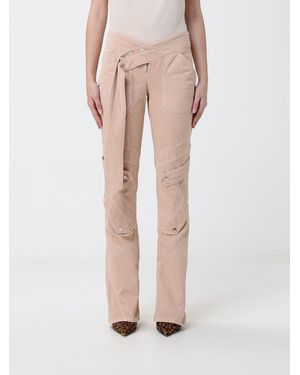 Blumarine Slim Fit Cotton Pants - Pink