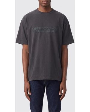 Fear Of God Slogan-Print Cotton Crew-Neck T-Shirt - Grey