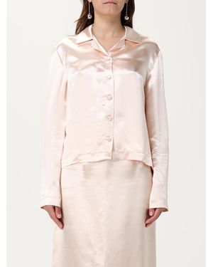 Philosophy Di Lorenzo Serafini Elegant Long Sleeve Shirt With Button Closure - Natural