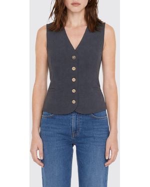 Liu Jo Taillierte Slim-Fit-Weste Einreihig Aus Viskosemischung - Blau