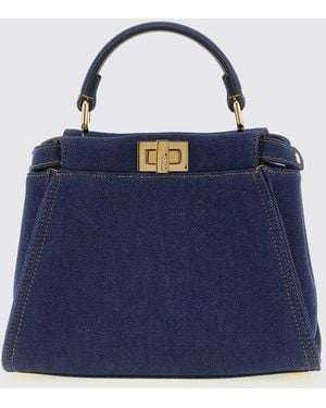 Fendi Mini Peekaboo Bag - Blue