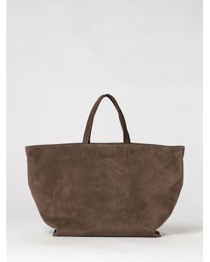 Vic Matié Vic MatiÉ Large Suede Tote Bag With Removable Shoulder Strap - Brown