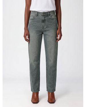 Haikure Jean Droit Taille Haute Lisa En Denim De Coton À Cinq Poches - Gris