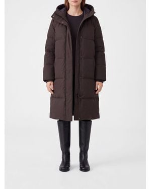 Canada Goose Louise Padded And Quilted Parka With A Hood - Black