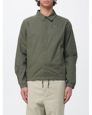 Patagonia Organic Cotton And Hemp Jacket With Logo - Green