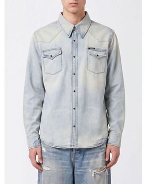 Amiri Cotton Shirt With Patch Pockets And Button Closure - Grey