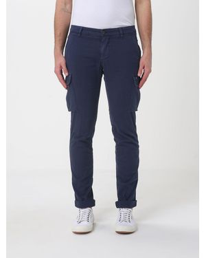 Mason's Stretch Cotton Cargo Trousers - Blue