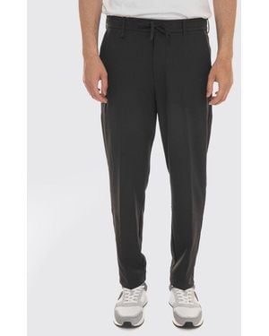 BOSS Slim Fit Jersey Pants With Drawstring And Elasticated Waist - Black