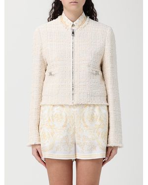 Versace Bouclé Jacket - Natural