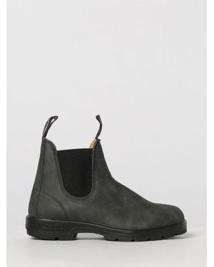 Blundstone 587 Aged-Effect Leather Chelsea Boots With Low Heel - Black