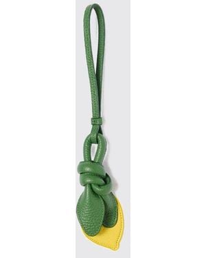 Jacquemus Lemon-Shaped Leather Keychain - Blue