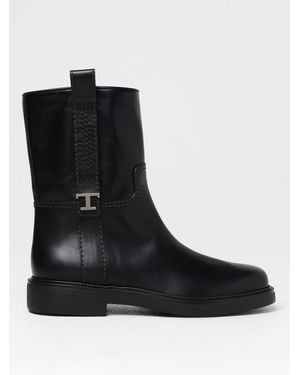 Tod's Leather Ankle Boot - Black