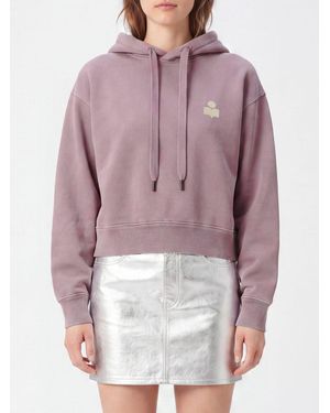 Isabel Marant Logo Jersey Hoodie - Purple