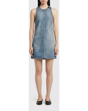 Courreges Courr&Egrave	Ges Cotton Mini Dress - Blue
