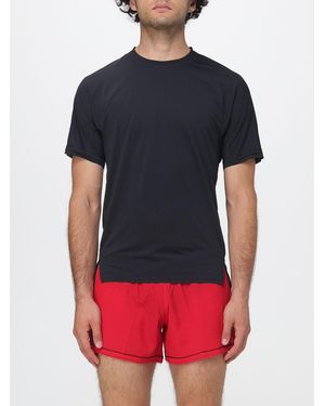 Y-3 Slim Fit Recycled Polyester Training T-Shirt With Logo - Blue