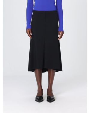 Jil Sander Viscose Blend Skirt - Blue