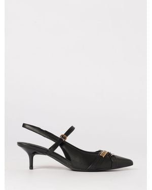 Pinko Gloria 18 Leather Slingbacks - White