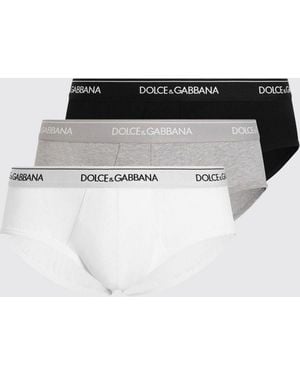 Dolce & Gabbana Dolce &Amp Gabbana Set Of 3 Stretch Cotton Briefs - Black