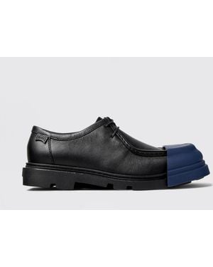 Camper Junction Leather And Rubber Derby - White