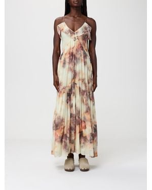 Isabel Marant Abstract Cotton Dress - Natural