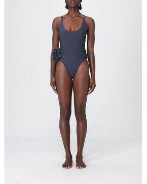 Magda Butrym One-Piece Swimsuit With Flower - Blue