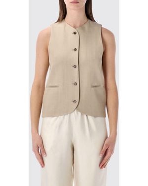 Loulou de Saison Virgin Wool And Viscose Vest - Natural