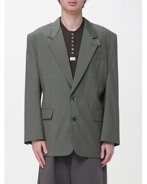 Magliano Single-Breasted Virgin Wool Blazer - Grey