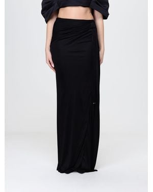 Elisabetta Franchi Viscose Long Skirt - Black