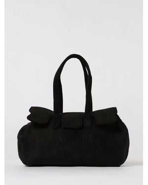 Secret Pon-pon Shoulder Bag - Black