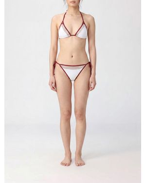 Iv.am Raquel Triangel-Bikini Mit Streifenmuster Und Bindeverschluss - Natur