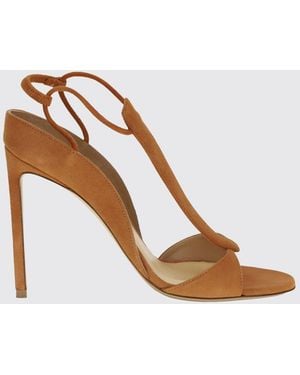 Francesco Russo Suede Sandal - Orange